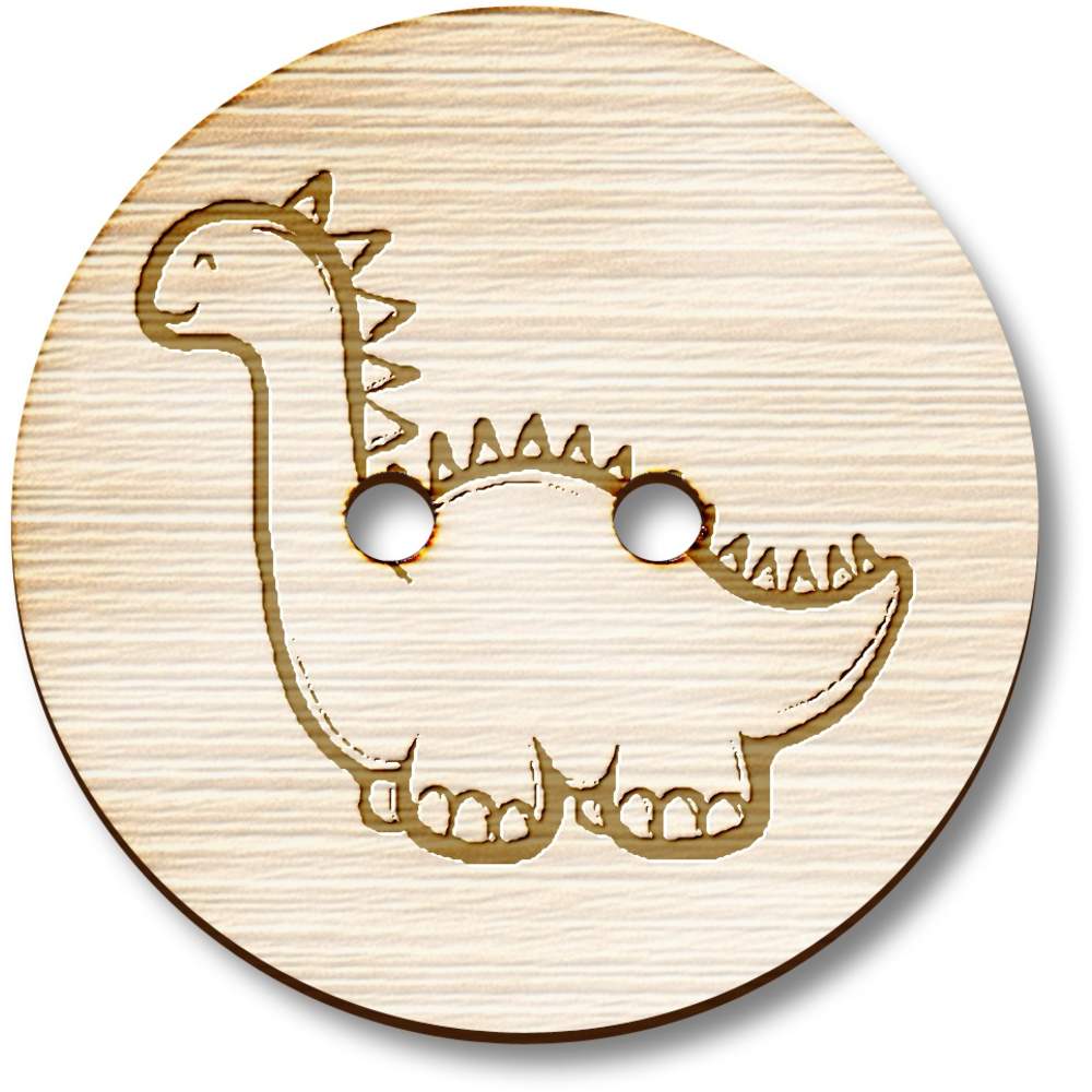 /"feliz Dinosaurio /'Botones Madera BT027322