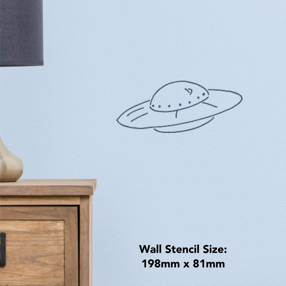 WS021523 /'Space Ship/' Wall Stencils Templates