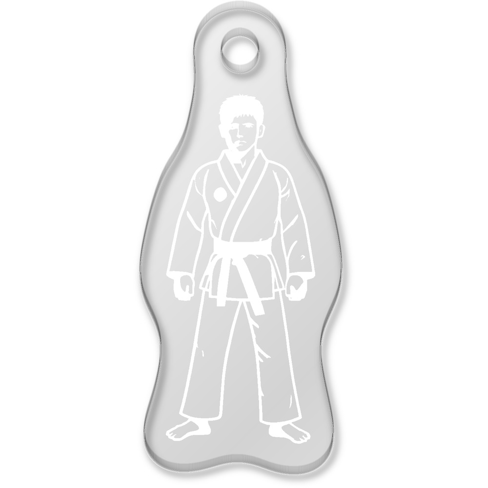 'Taekwondo Belt' Llavero/Llavero Acrílico Transparente Grabado con Láser (AK044459) - Imagen 3 de 3
