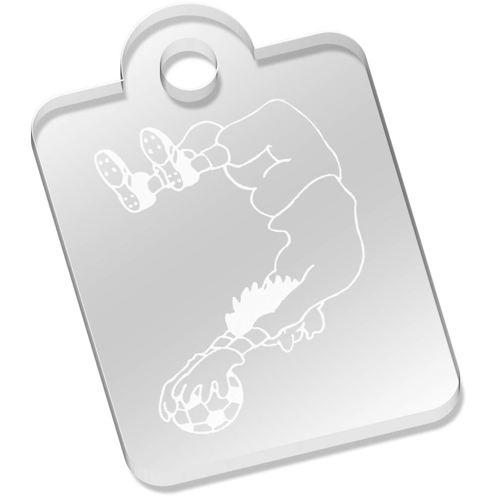 'Goalie' Laser-Engraved Clear Acrylic Keyring / Keychain / Key Fob / Bag Tag (AK00057211)