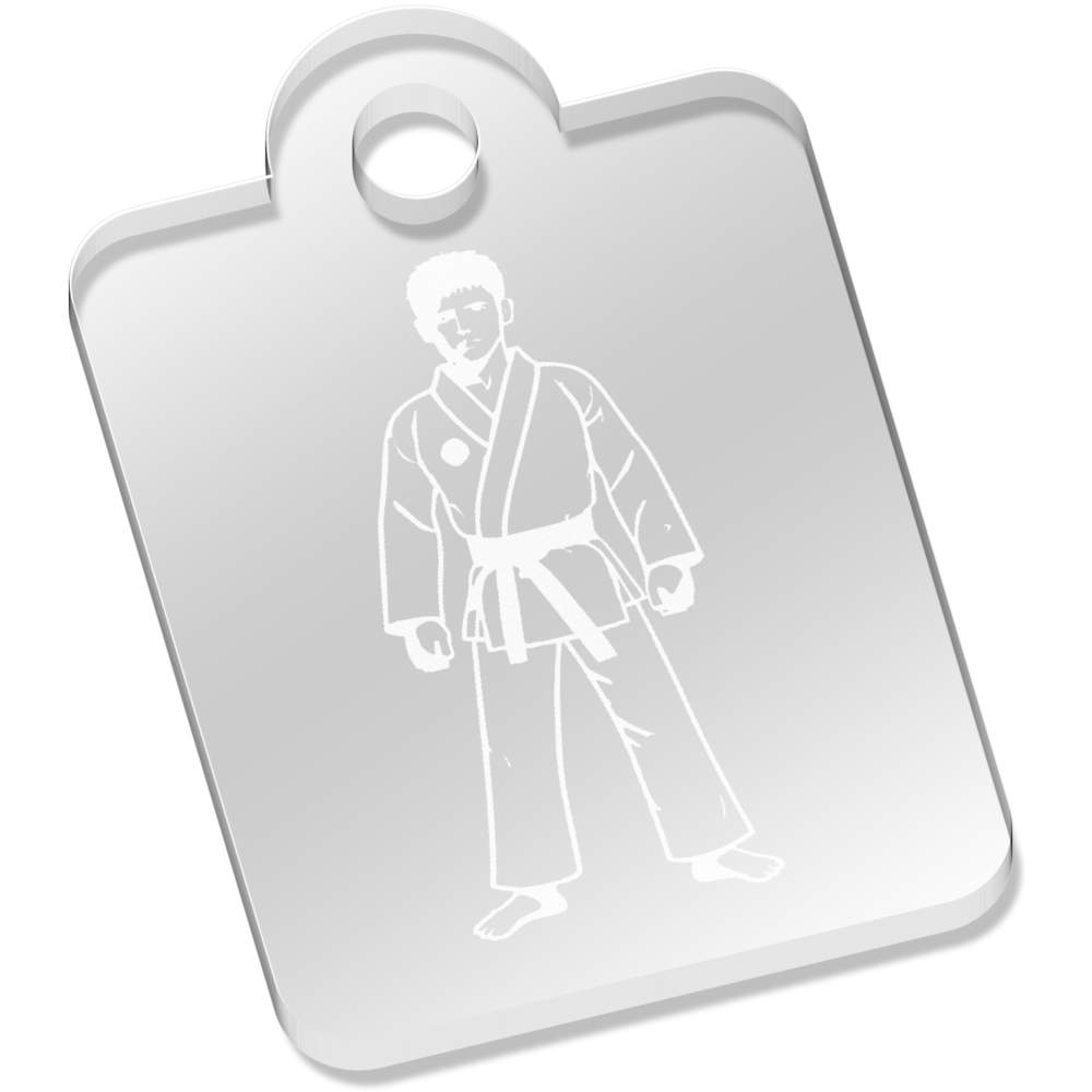 'Taekwondo Belt' Llavero/Llavero Acrílico Transparente Grabado con Láser (AK044459) - Imagen 2 de 3