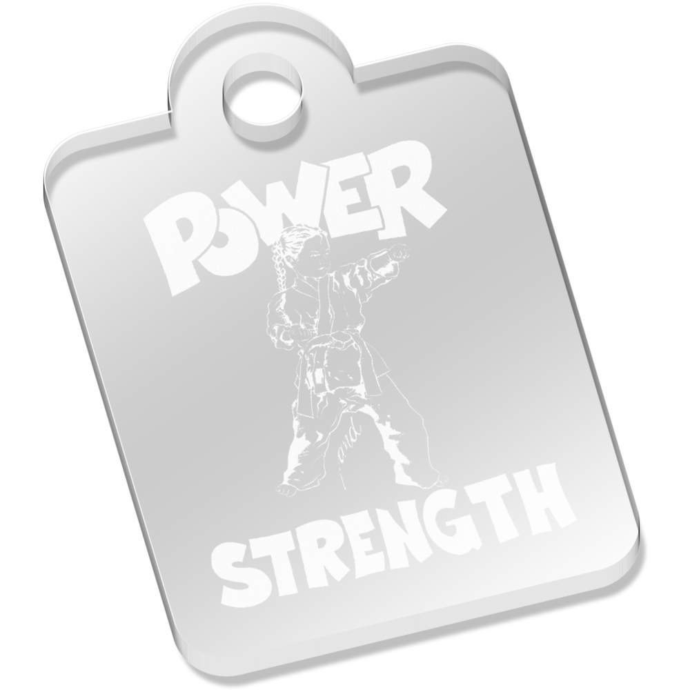'Unbreakable Spirit' Laser-Engraved Clear Acrylic Keyring / Keychain / Key Fob / Bag Tag (AK00088680)