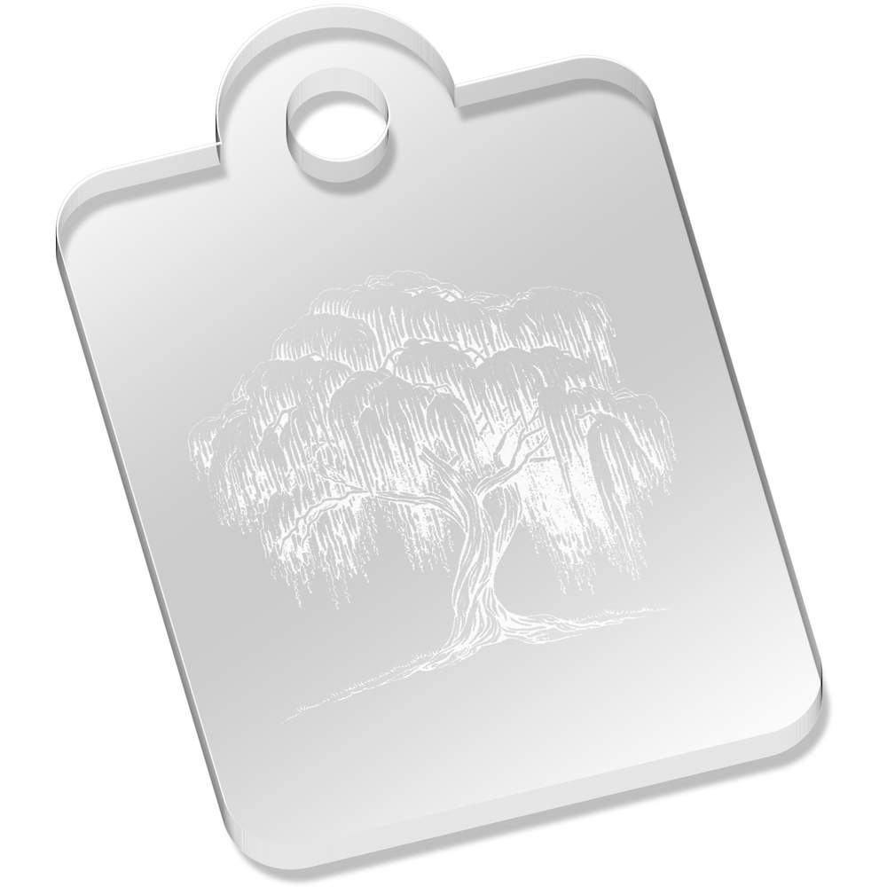 "Willow Tree" grawerowany laserowo przezroczysty akrylowy brelok / brelok (AK052943) - Zdjęcie 2 z 3