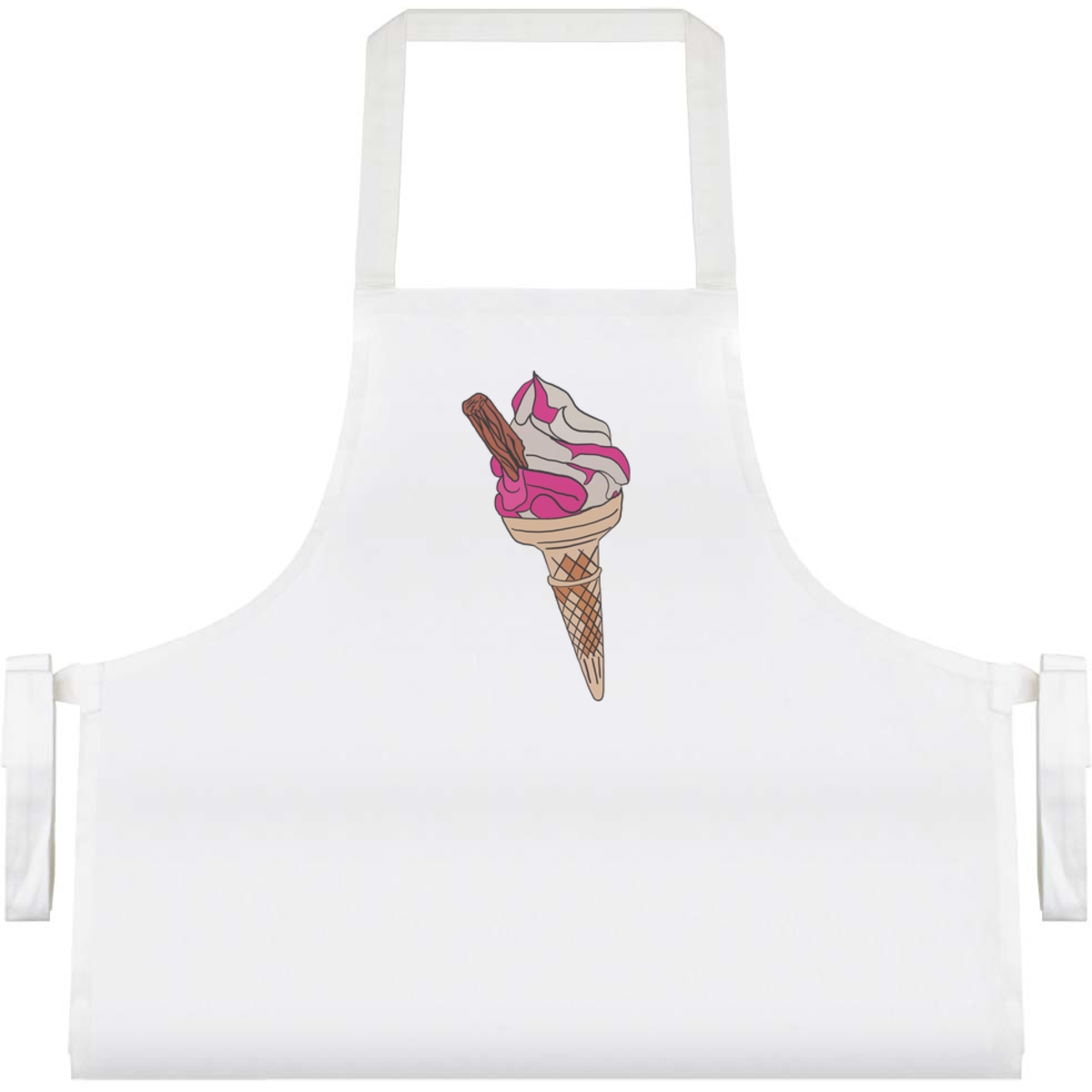 'Ice Cream Cone' Unisex Cooking Apron (AP00012469)