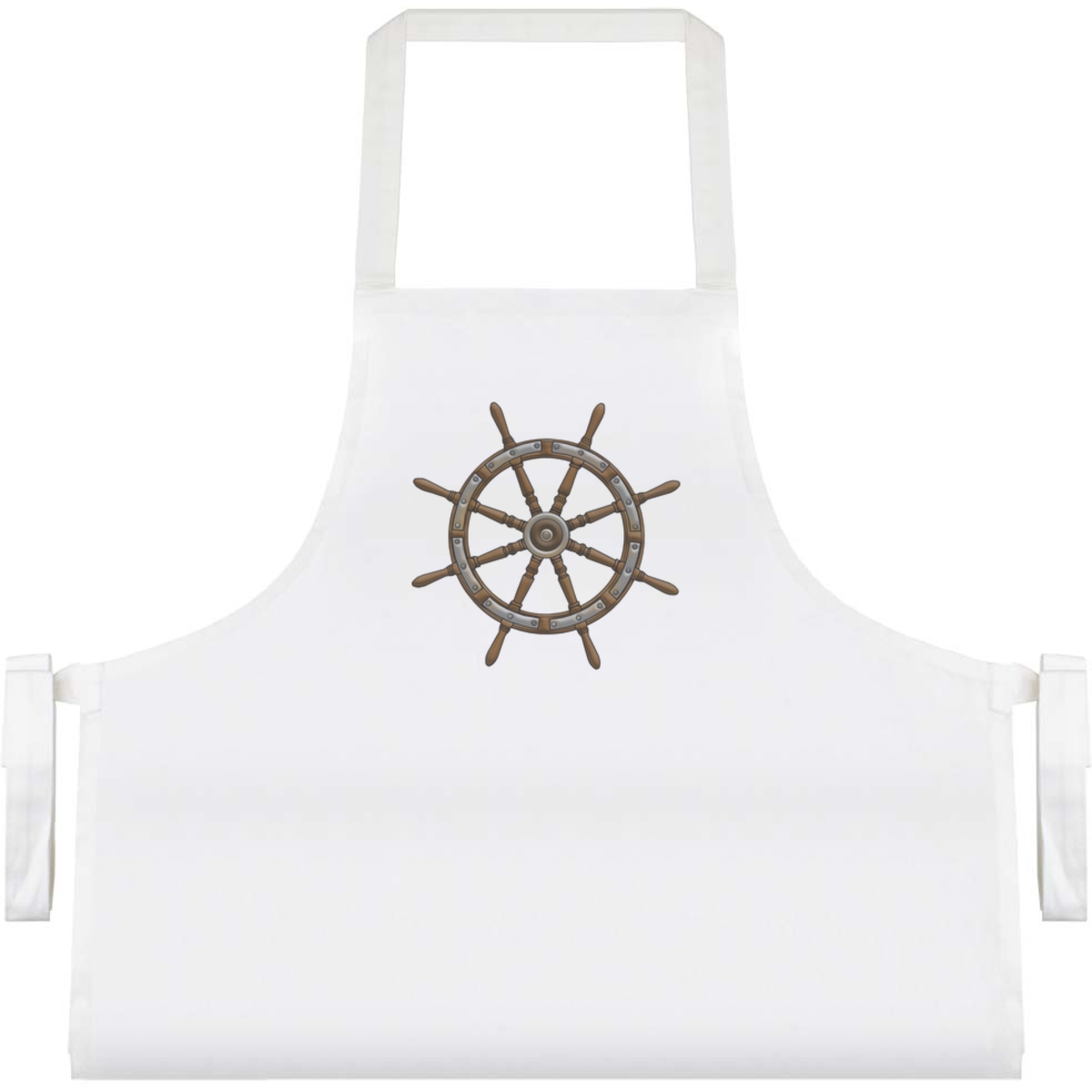 'Sailing Ship Steering Wheel' Unisex Cooking Apron (AP00035873)