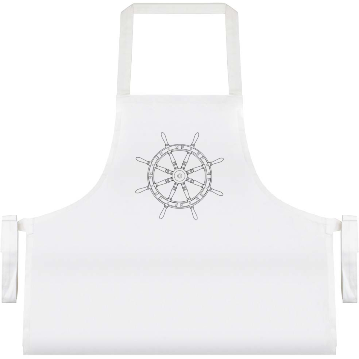 'Sailing Ship Steering Wheel' Unisex Cooking Apron (AP00035915)