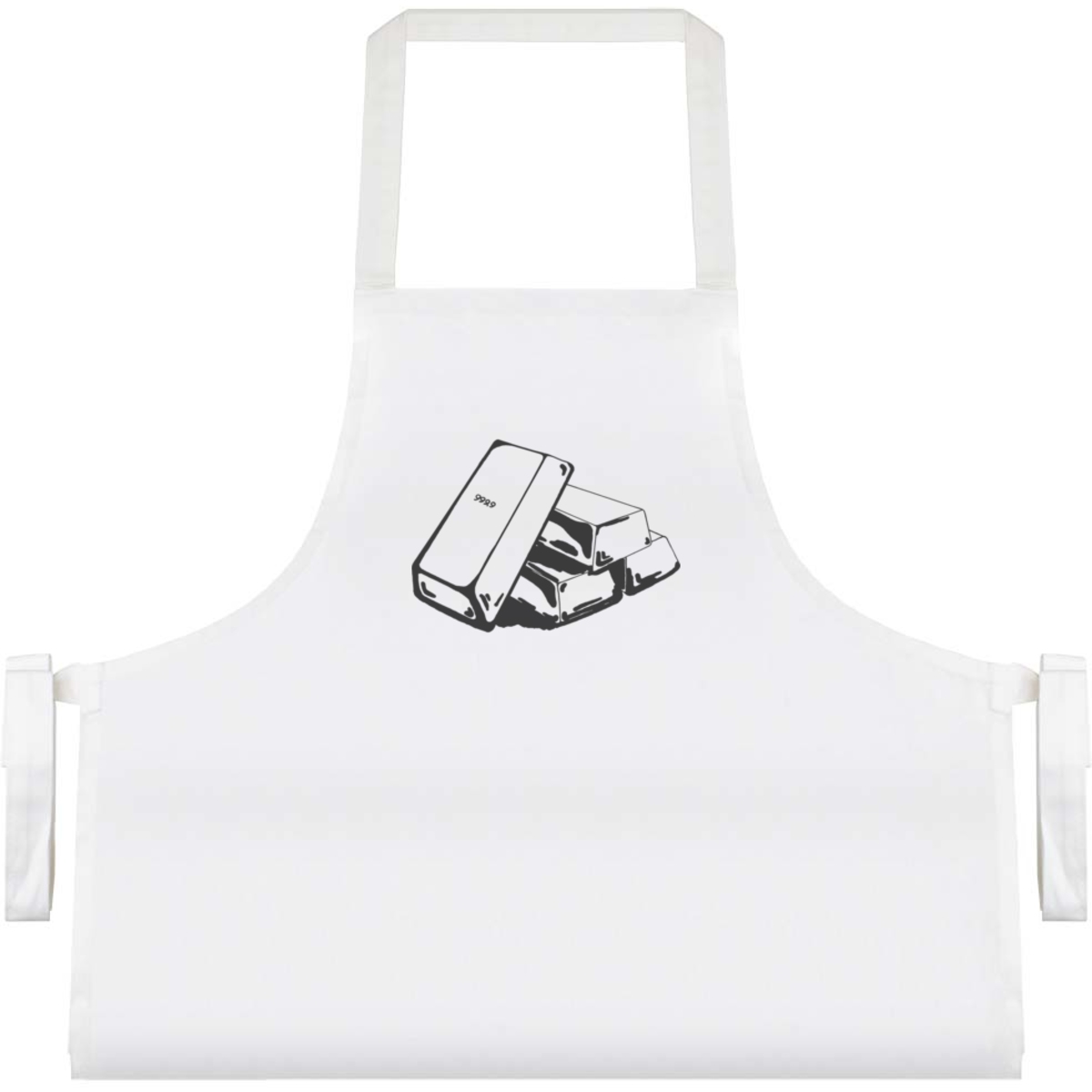 'Gold Bars' Unisex Cooking Apron (AP00038046)
