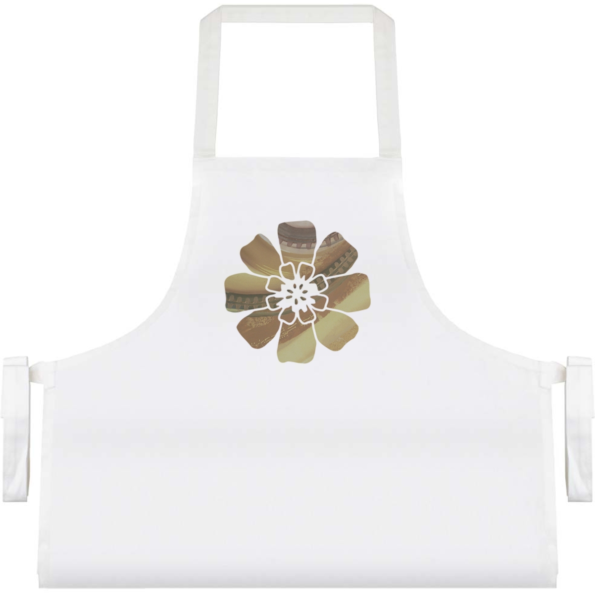 'Painted Flower' Unisex Cooking Apron (AP00038464)