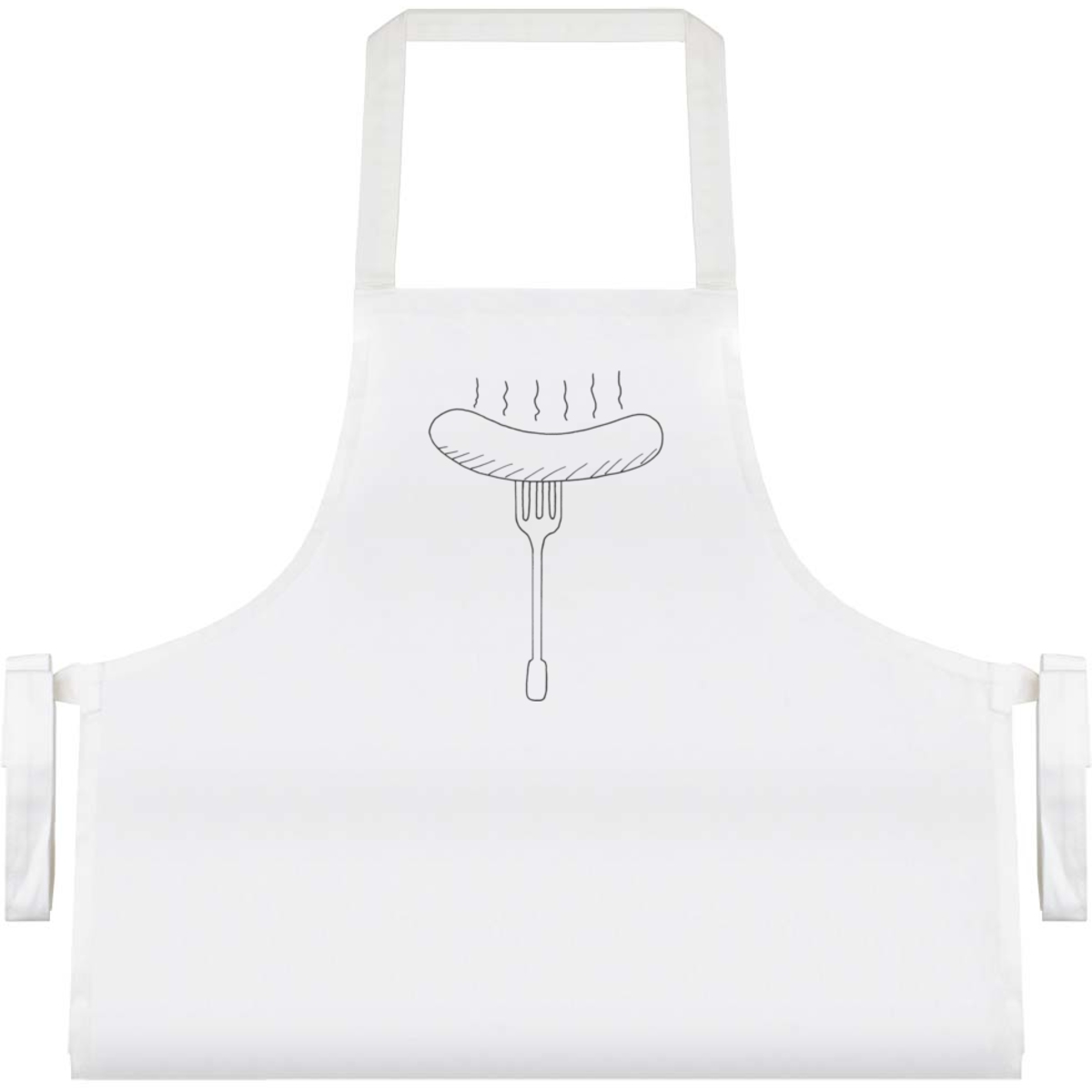 'Hot Sausage On Fork' Unisex Cooking Apron (AP00043180)