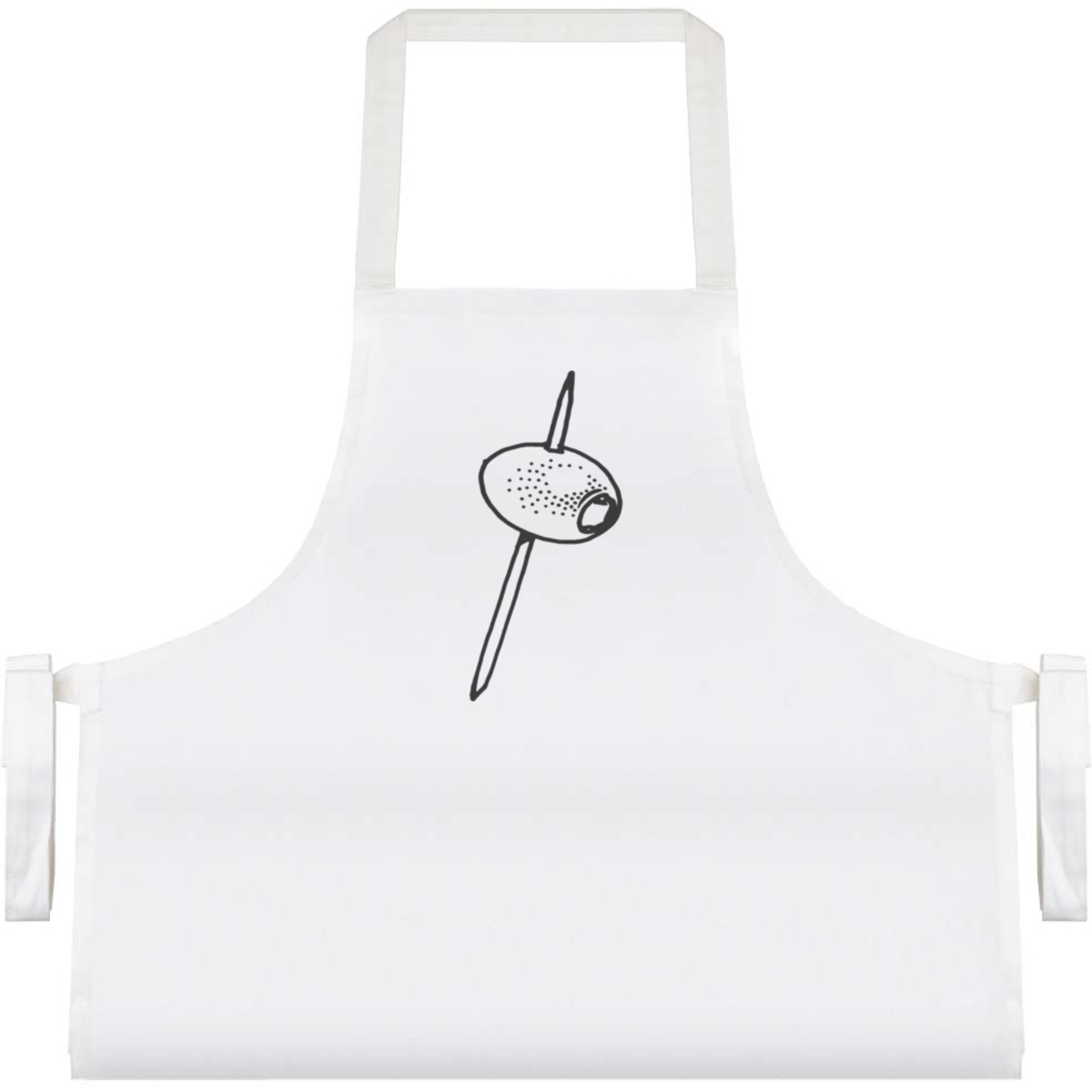 'Olive on Cocktail Stick' Unisex Cooking Apron (AP00044044)
