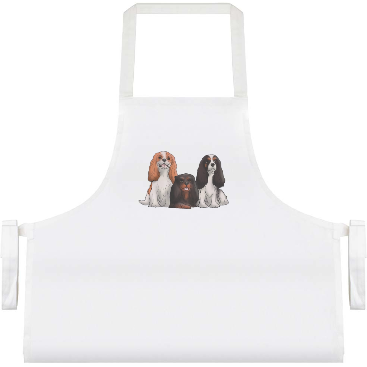 'King Charles Spaniels' Unisex Cooking Apron (AP00045040)