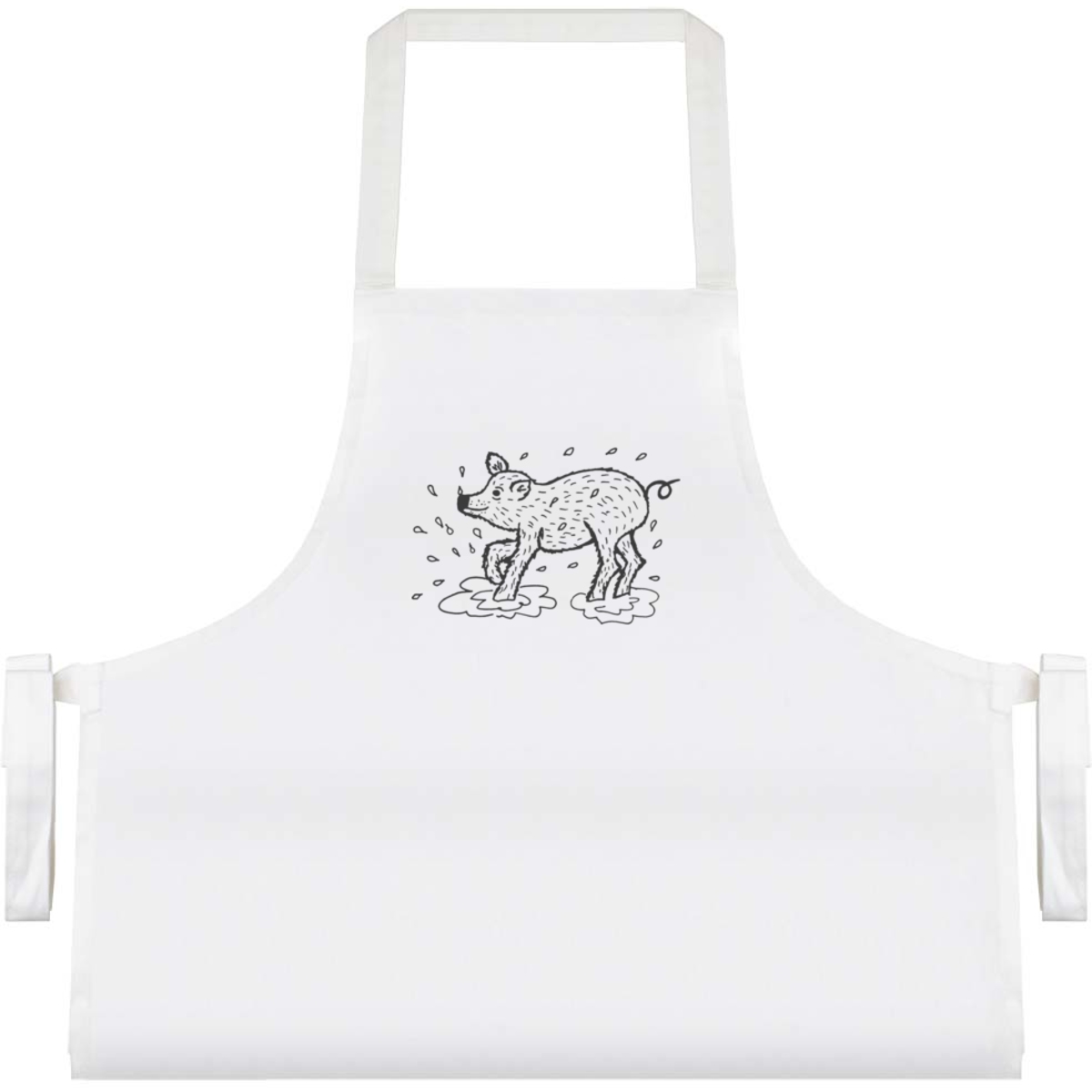 'Pig in Mud' Unisex Cooking Apron (AP00045696)