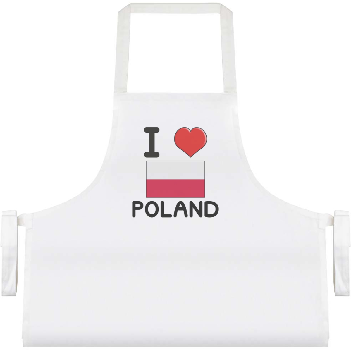 'I Love Poland' Unisex Cooking Apron (AP00048369)
