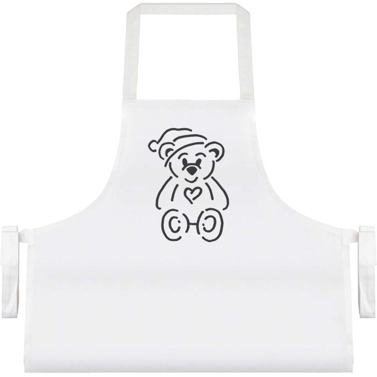 'Heart Teddy' Unisex Cooking Apron (AP00050091)