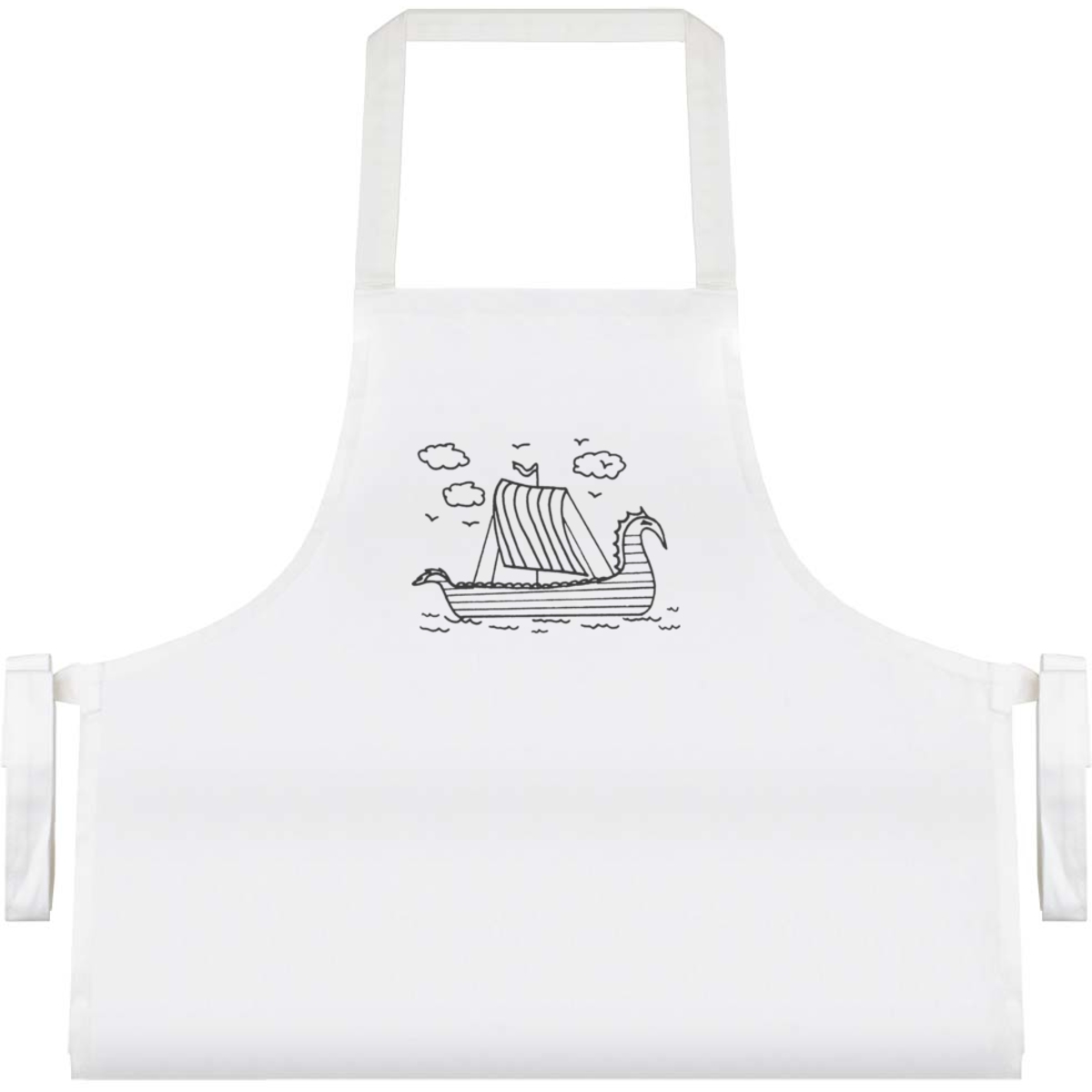 'Viking Ship At Sea' Unisex Cooking Apron (AP00051255)