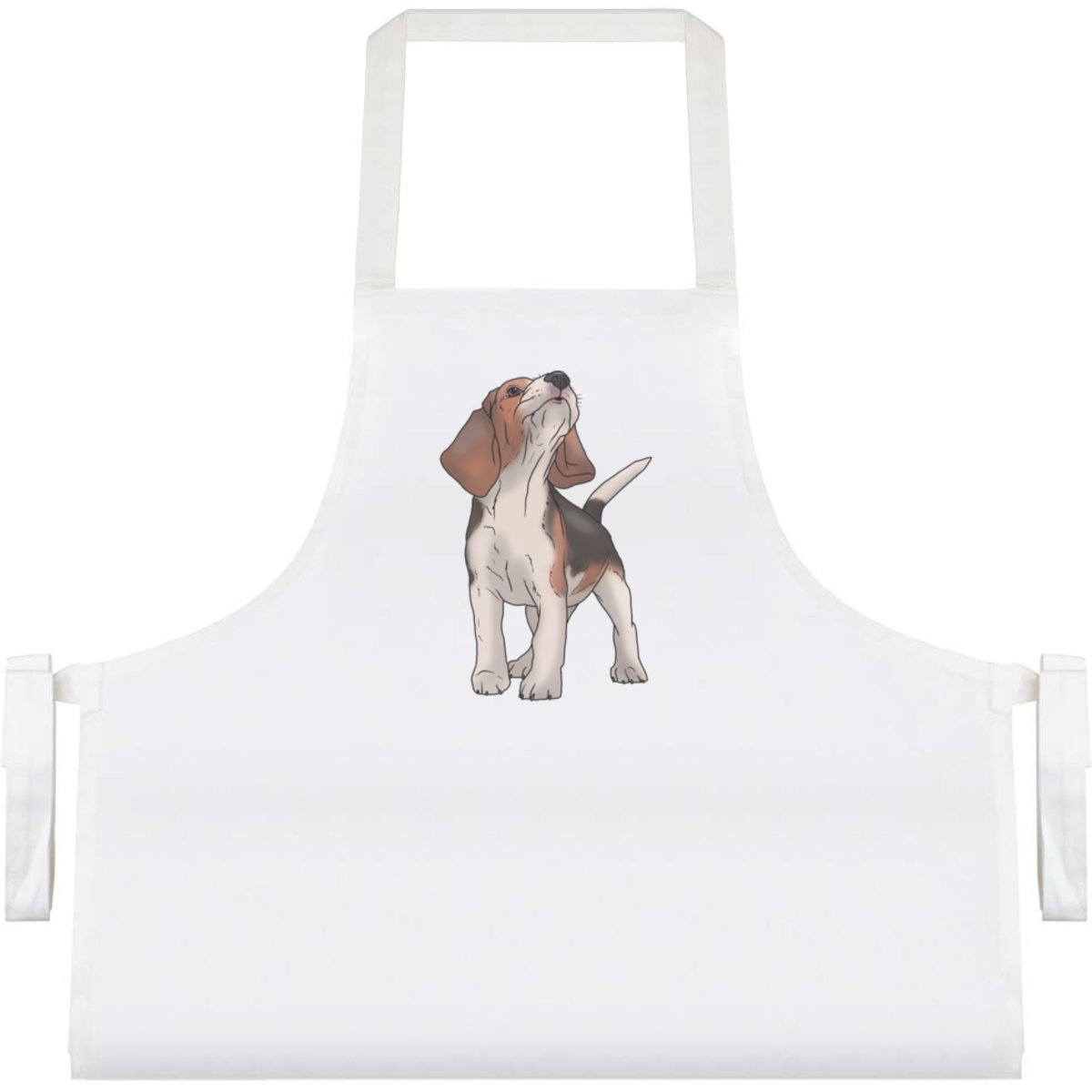 'Howling Beagle Puppy' Unisex Cooking Apron (AP00053473)