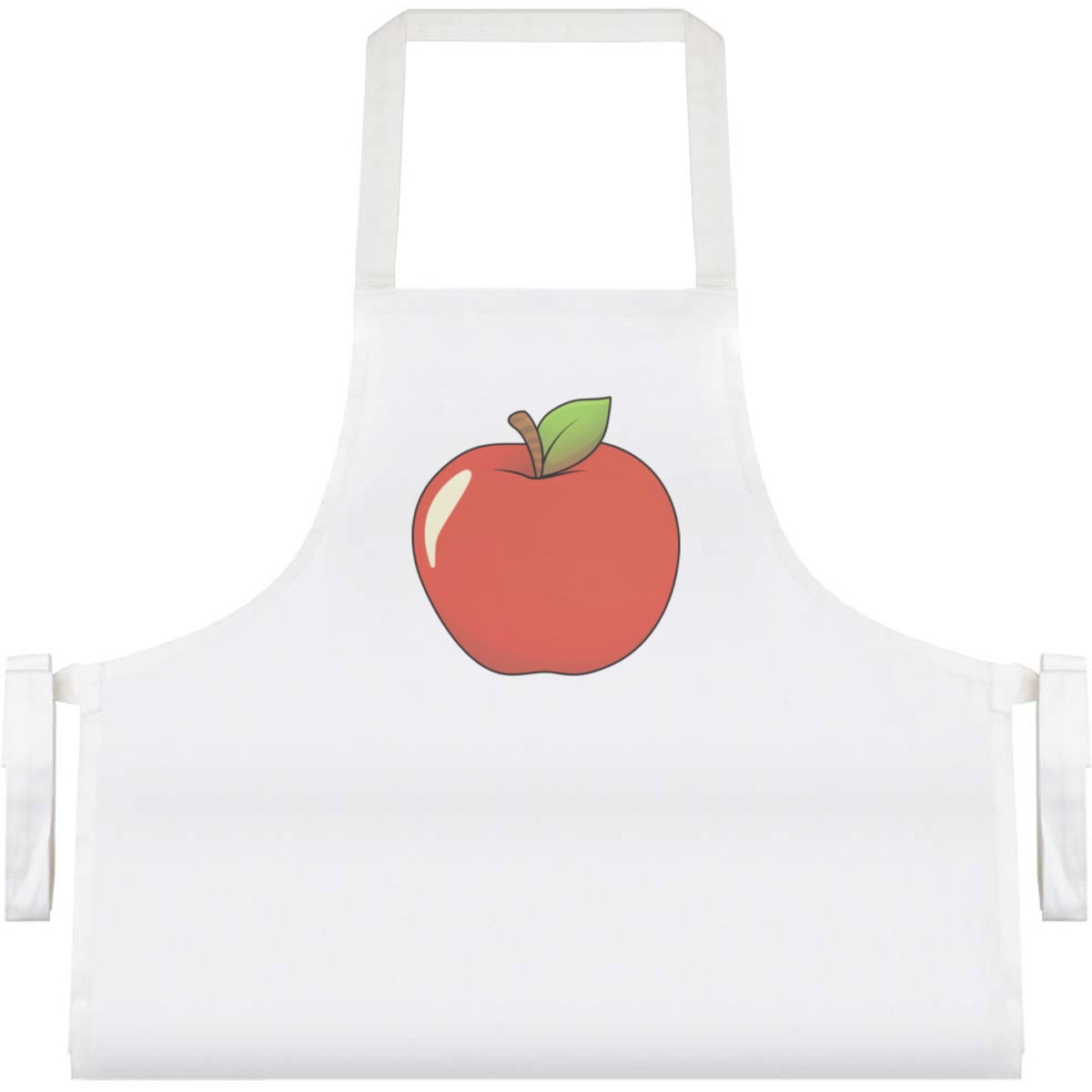 'Shiny Red Apple' Unisex Cooking Apron (AP00054007)