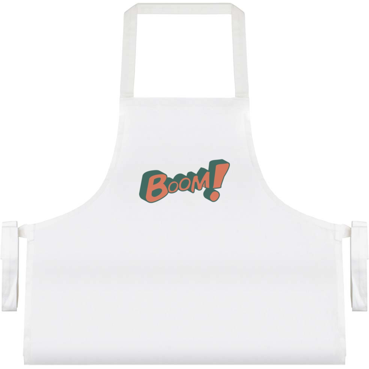 'BOOM! Comic Book Word Pop Art Fun in Red Text' Unisex Cooking Apron (AP00054177)