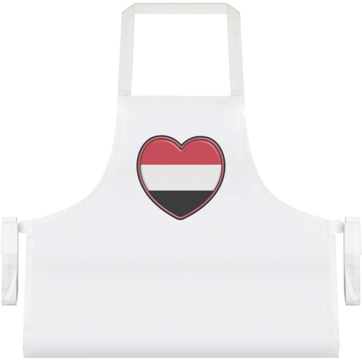 'Yemen Flag Heart' Unisex Cooking Apron (AP00057484)