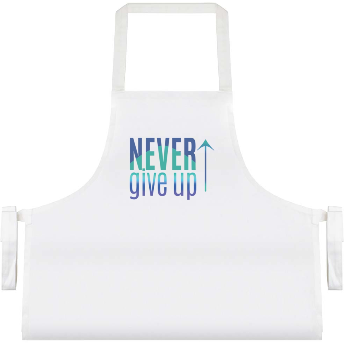 'Never Give Up' Unisex Cooking Apron (AP00057654)