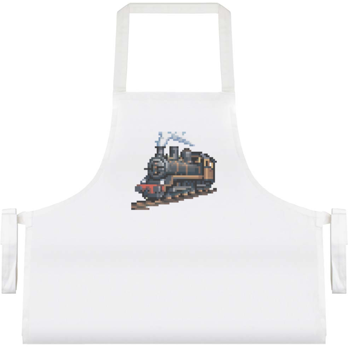 'Steam-powered Locomotive Train Pixel Art ' Unisex Cooking Apron (AP00062747)