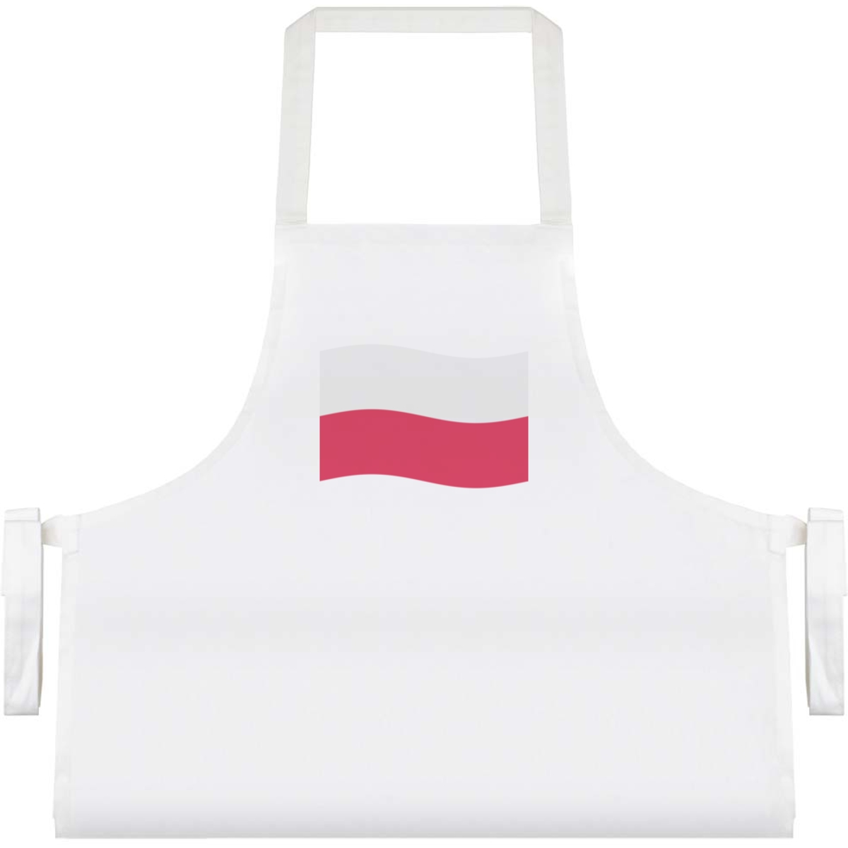 'Waving Polish Flag' Unisex Cooking Apron (AP00063103)