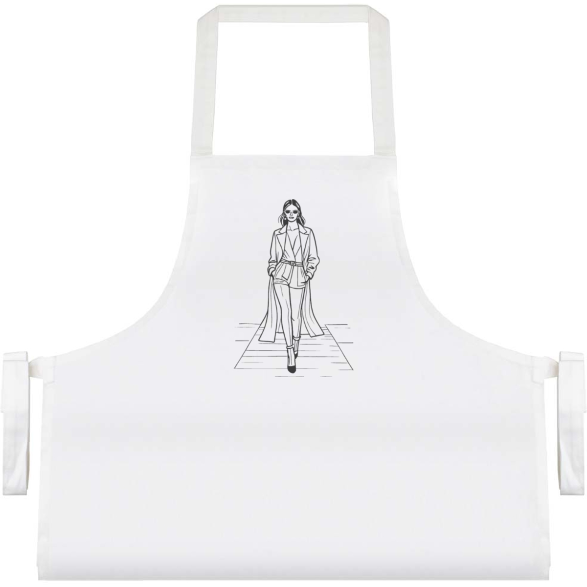 'Fashion Runway Model' Unisex Cooking Apron (AP00064119)