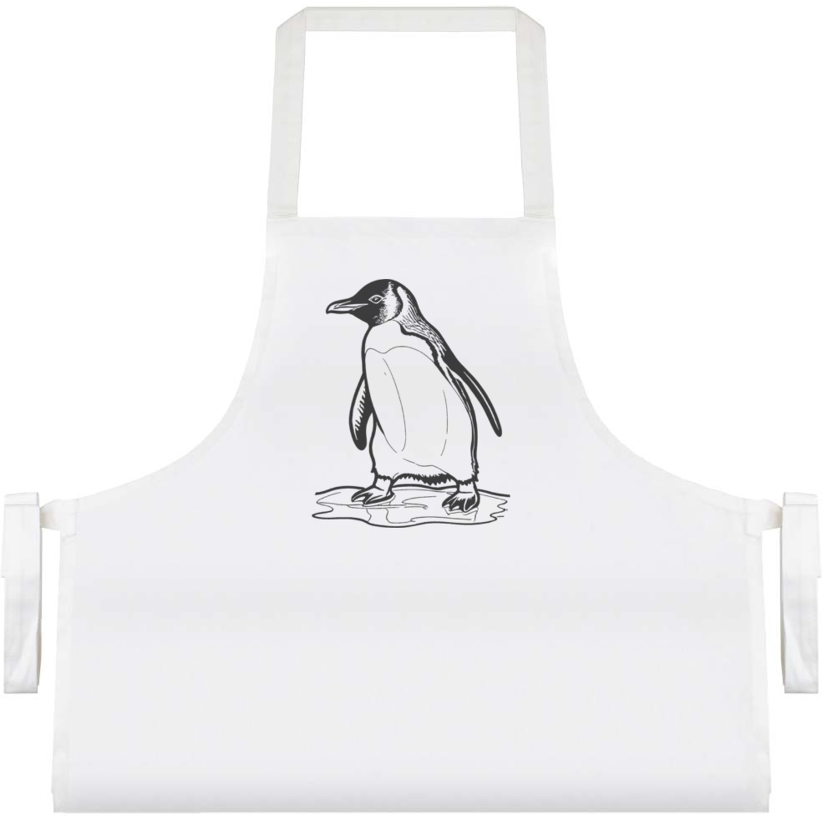 'Penguin Sliding On Ice' Unisex Cooking Apron (AP00064163)