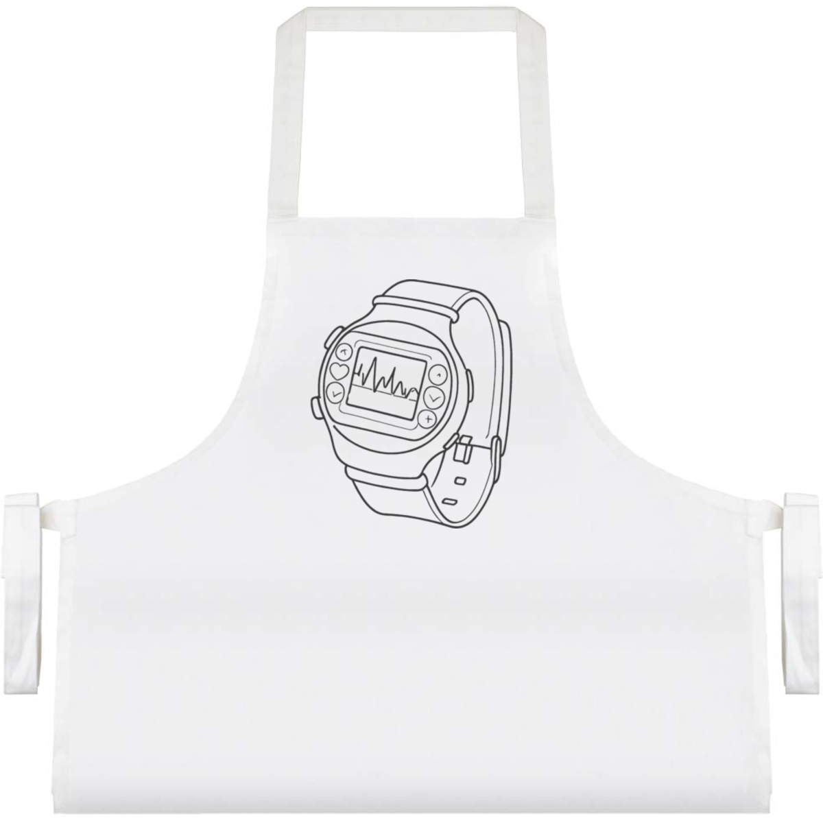 'Smart Watch Monitor' Unisex Cooking Apron (AP00064395)