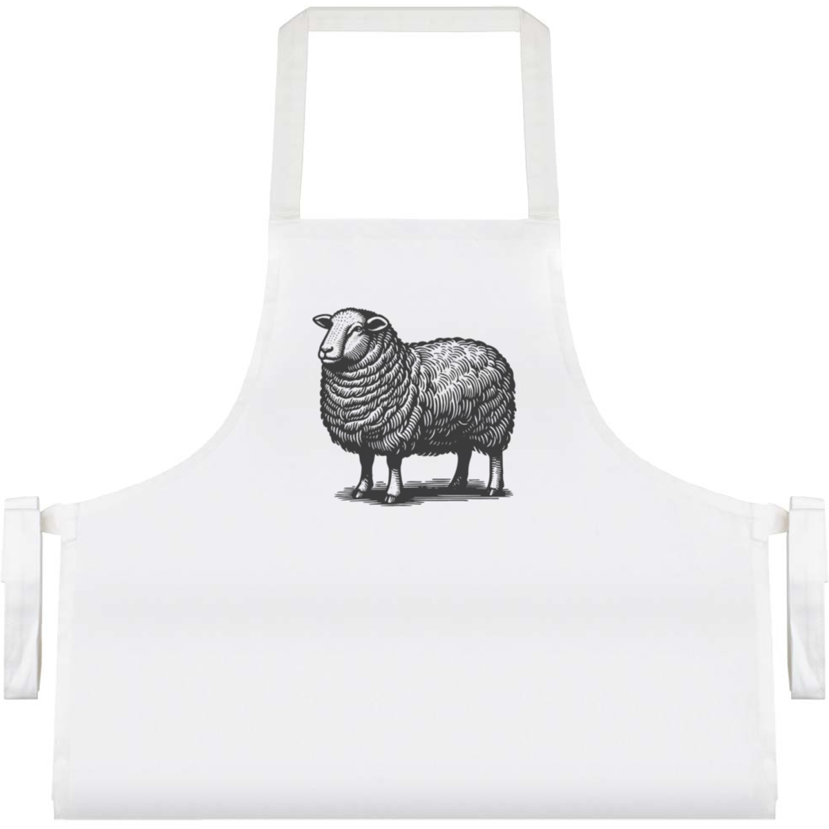 'Illustration of a Sheep' Unisex Cooking Apron (AP00065092)