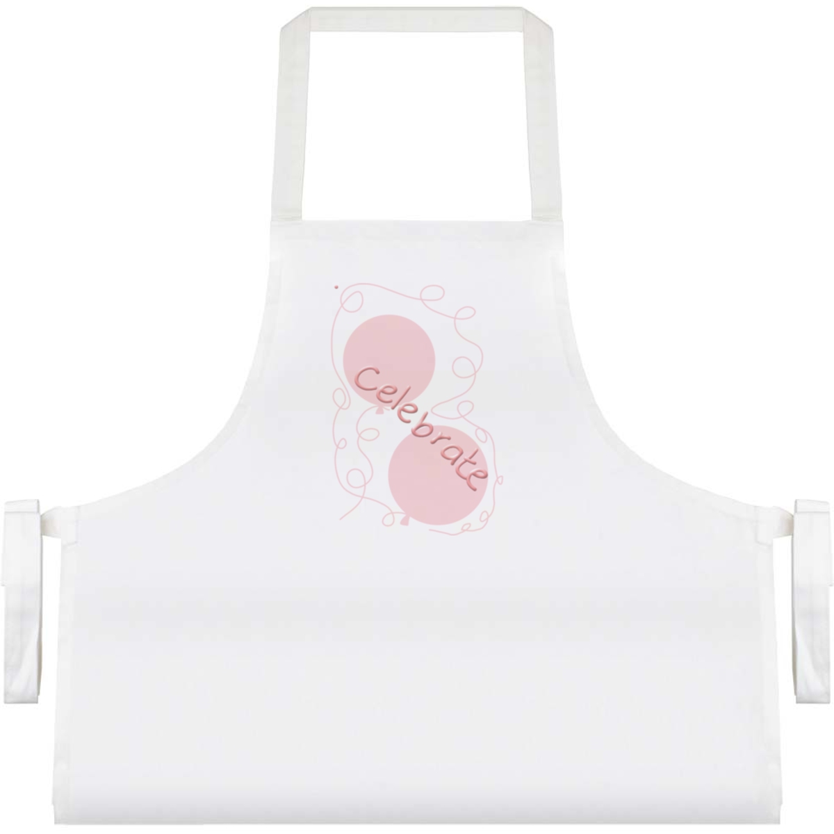 'Celebrate With Pink Balloons ' Unisex Cooking Apron (AP00065904)