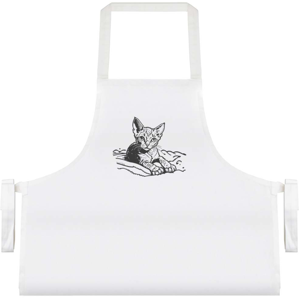 'Rex Cat on Blanket' Unisex Cooking Apron (AP00066034)