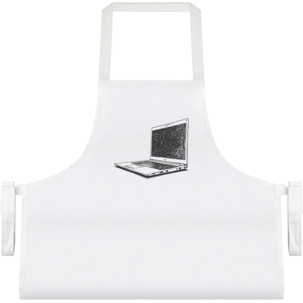'Modern Laptop Computer' Unisex Cooking Apron (AP00066386)