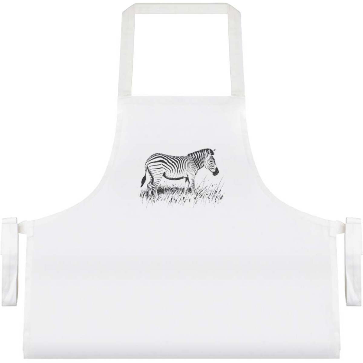 'Zebra Grazing on Grass' Unisex Cooking Apron (AP00066414)