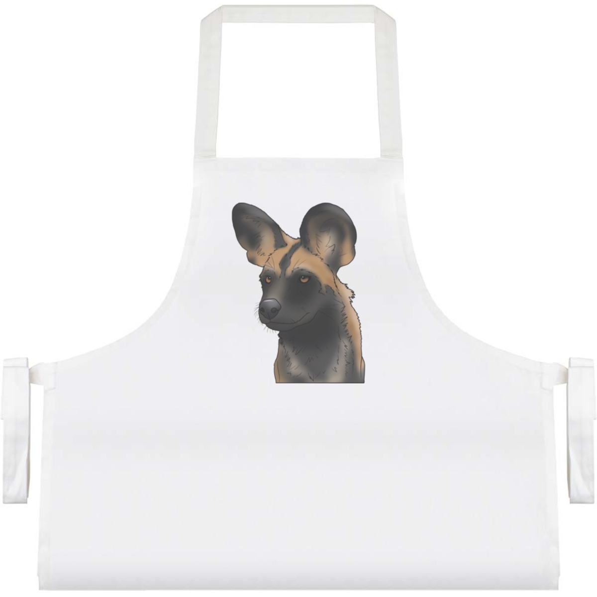 'African Wild Dog Face' Unisex Cooking Apron (AP00066476)