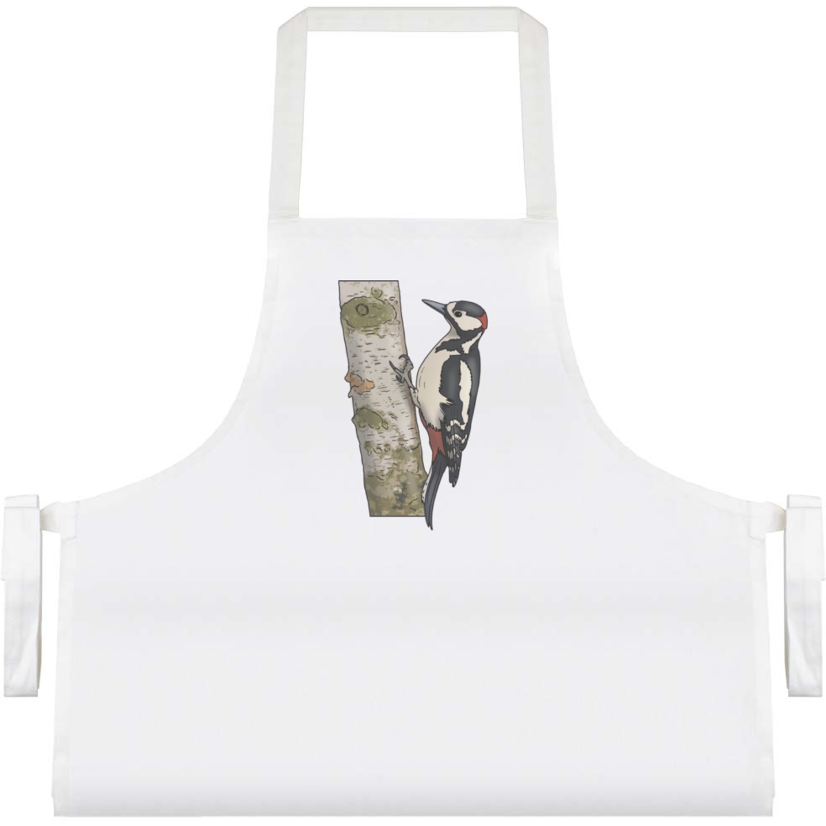 'Woodpecker On Tree' Unisex Cooking Apron (AP00066916)