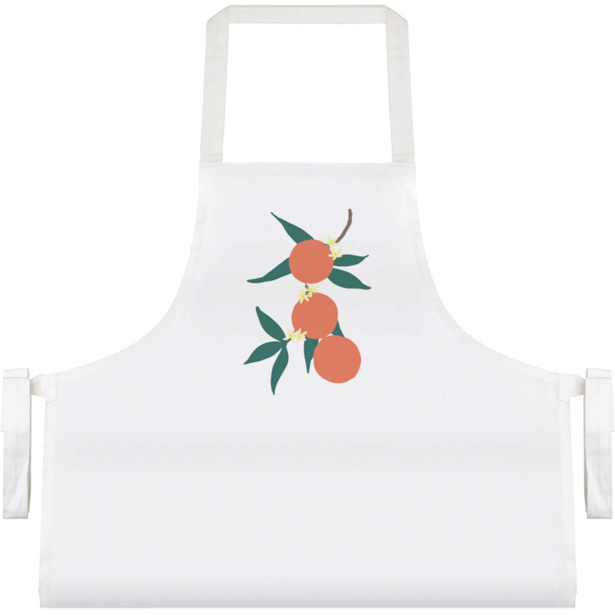 'Oranges And Blossom ' Unisex Cooking Apron (AP00067856)