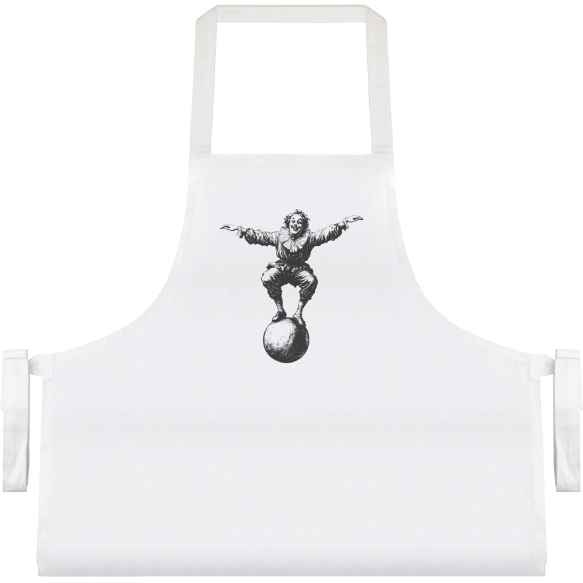 'Vintage Circus Clown on Ball' Unisex Cooking Apron (AP00071748)