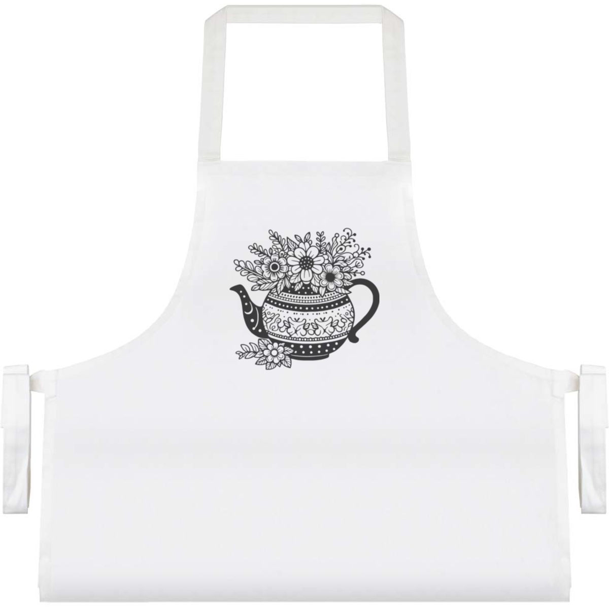'Teapot Flower Planter' Unisex Cooking Apron (AP00072811)