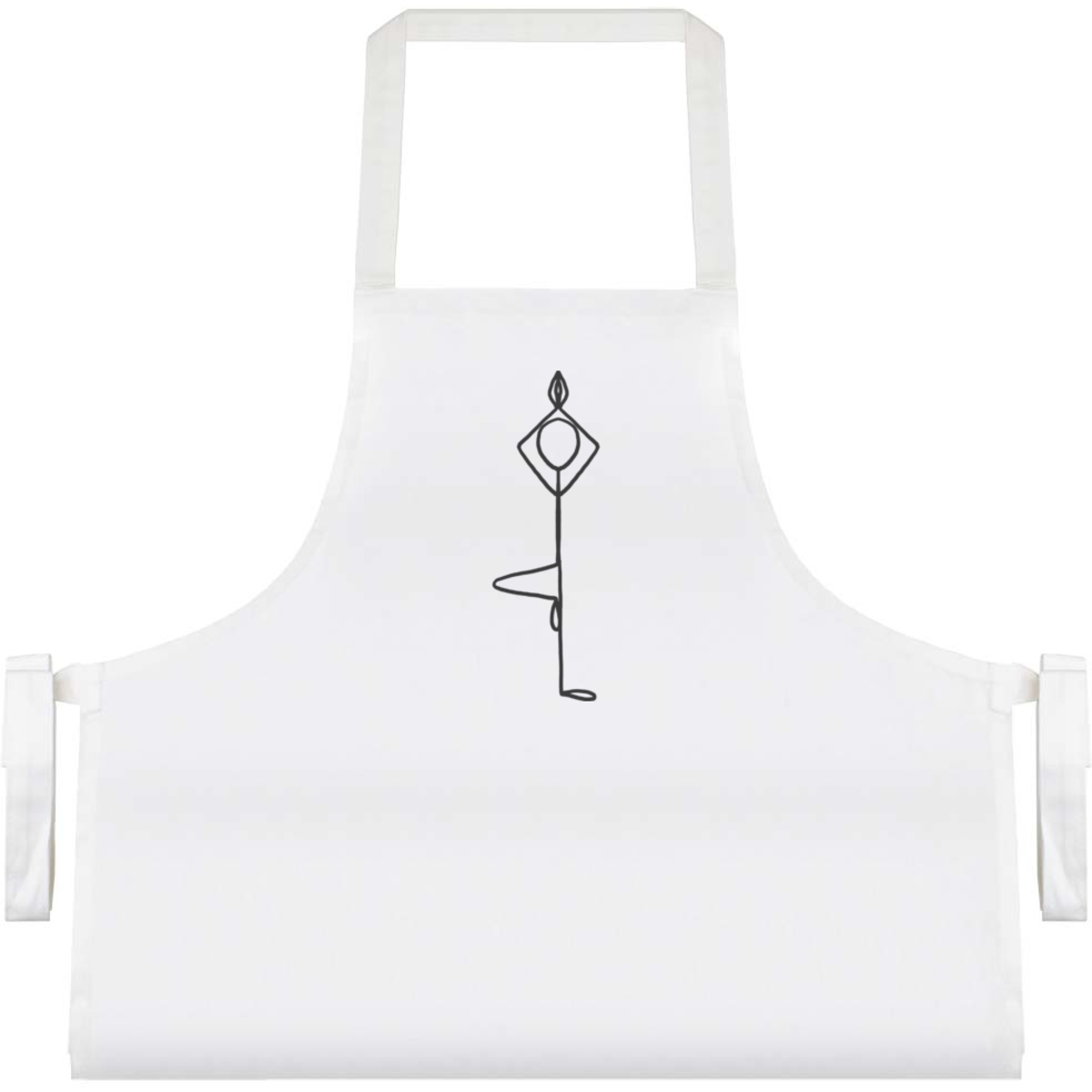'Yoga Tree Pose' Unisex Cooking Apron (AP00073588)