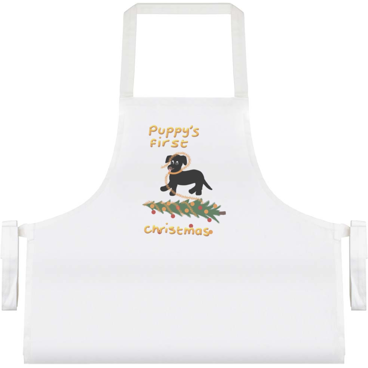 'Puppy's First Christmas ' Unisex Cooking Apron (AP00073999)