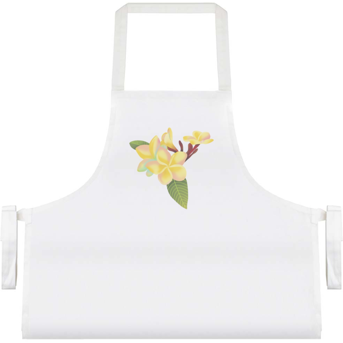 'Hawaiian Plumeria' Unisex Cooking Apron (AP00075023)