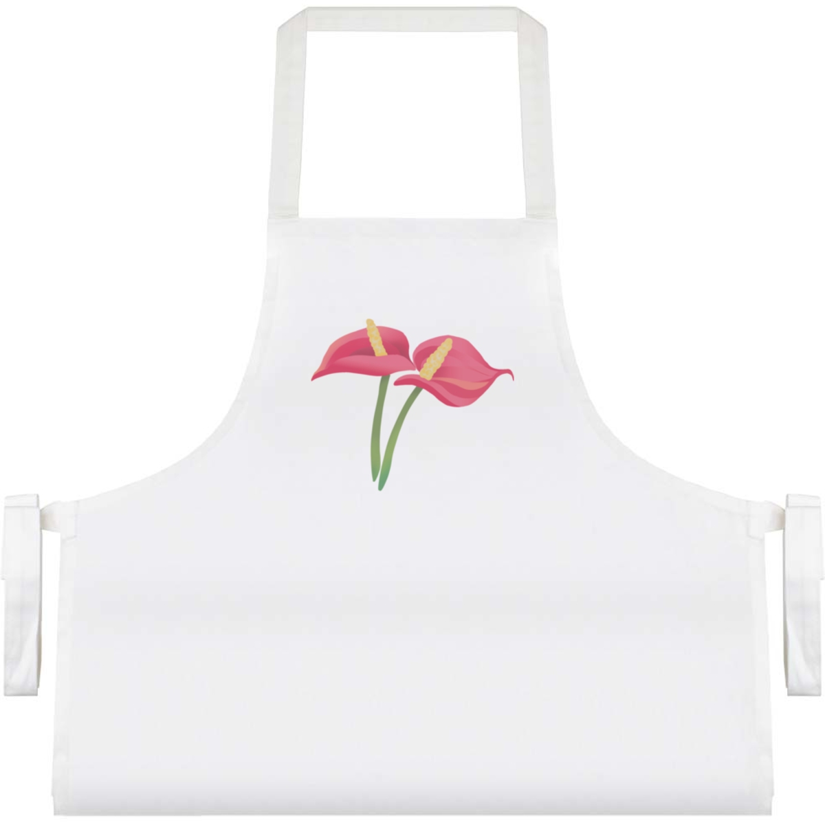 'Red Anthurium Tropical Flower' Unisex Cooking Apron (AP00075035)