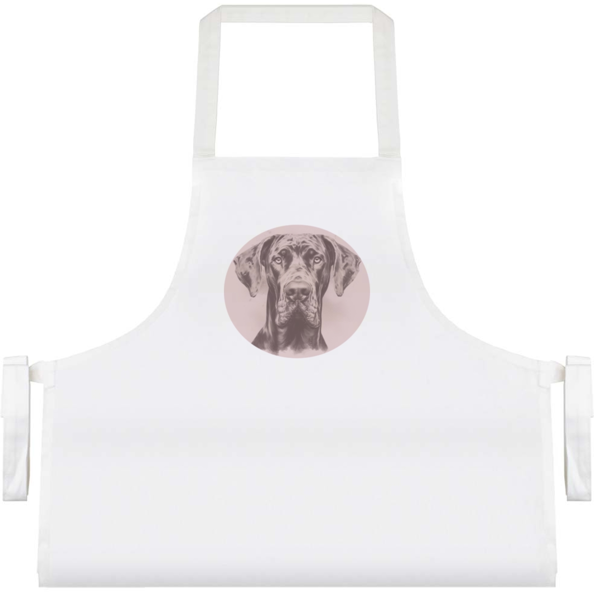 'Vintage Great Dane Portrait' Unisex Cooking Apron (AP00075383)