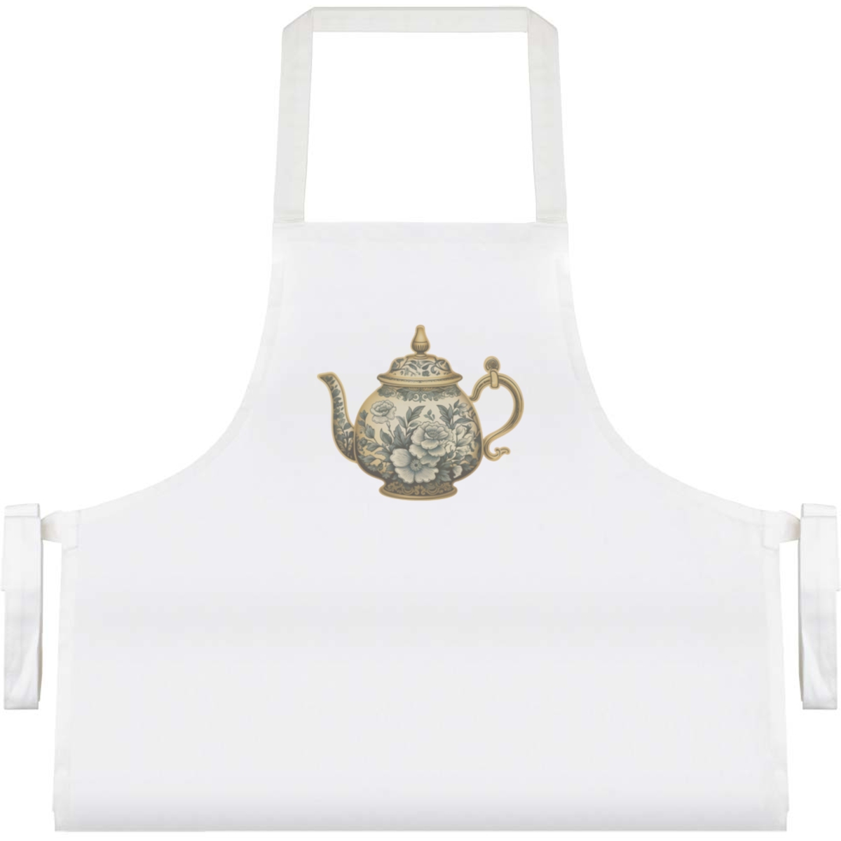 'Antique Vintage Teapot' Unisex Cooking Apron (AP00075928)