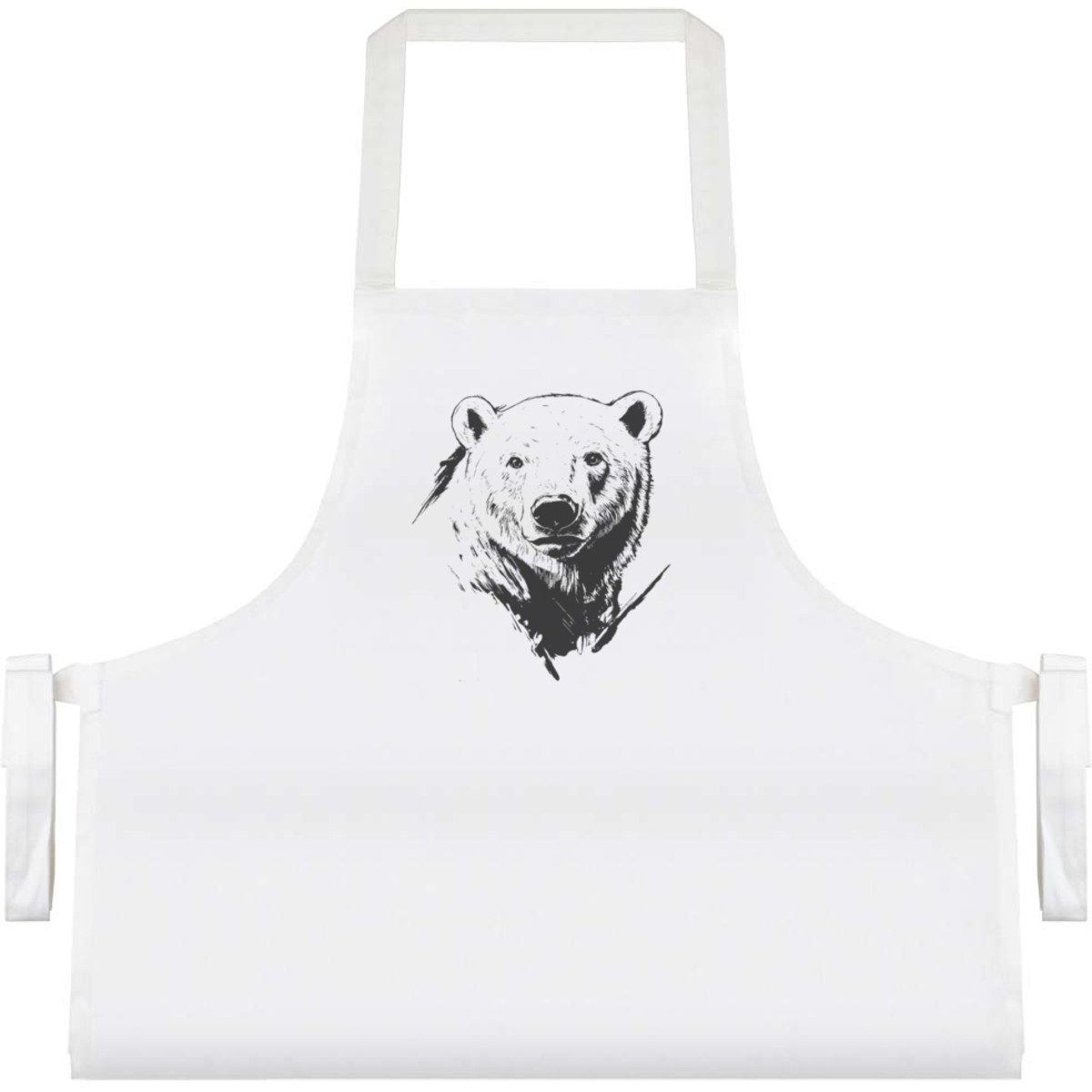 'Polar Bear Portrait' Unisex Cooking Apron (AP00076380)
