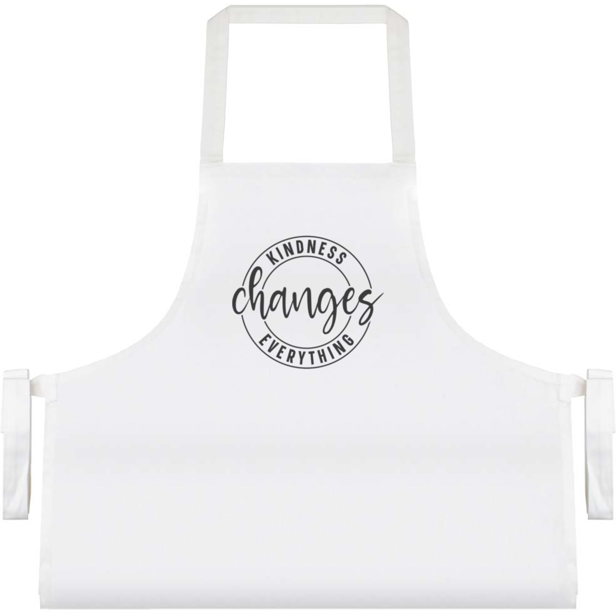 'Kindness Changes Everything Motivational Text' Unisex Cooking Apron (AP00076480)