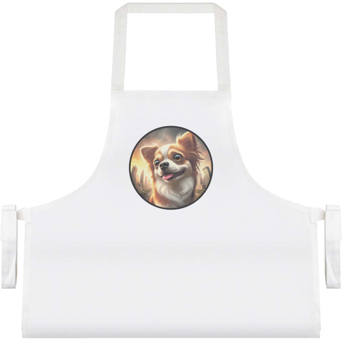 'Smiling Chihuahua' Unisex Cooking Apron (AP00076490)