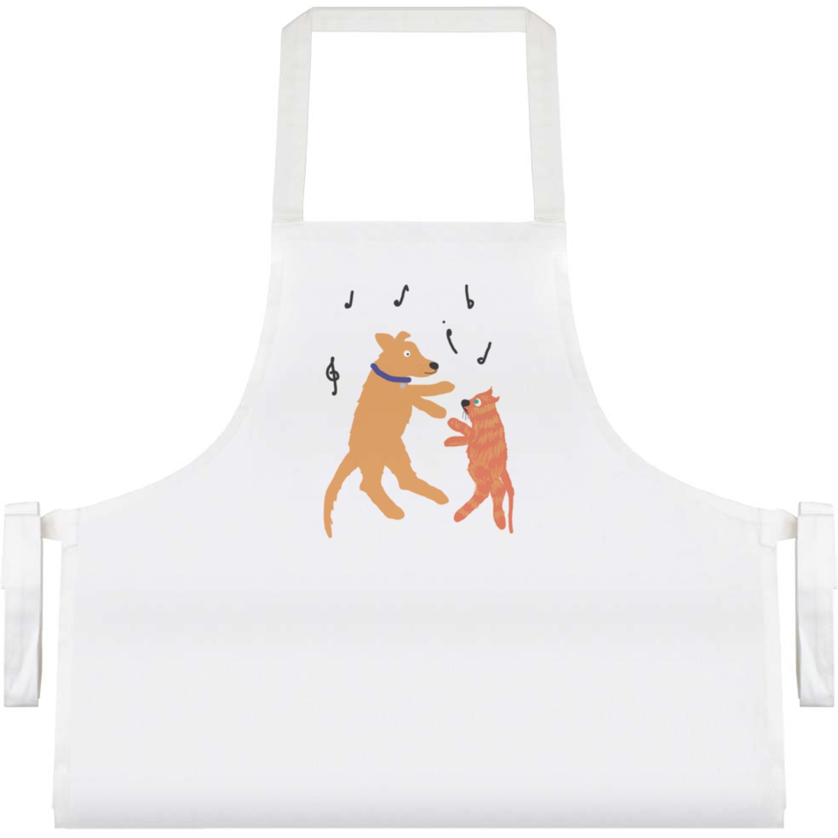 'Dancing Dog And Cat' Unisex Cooking Apron (AP00076778)