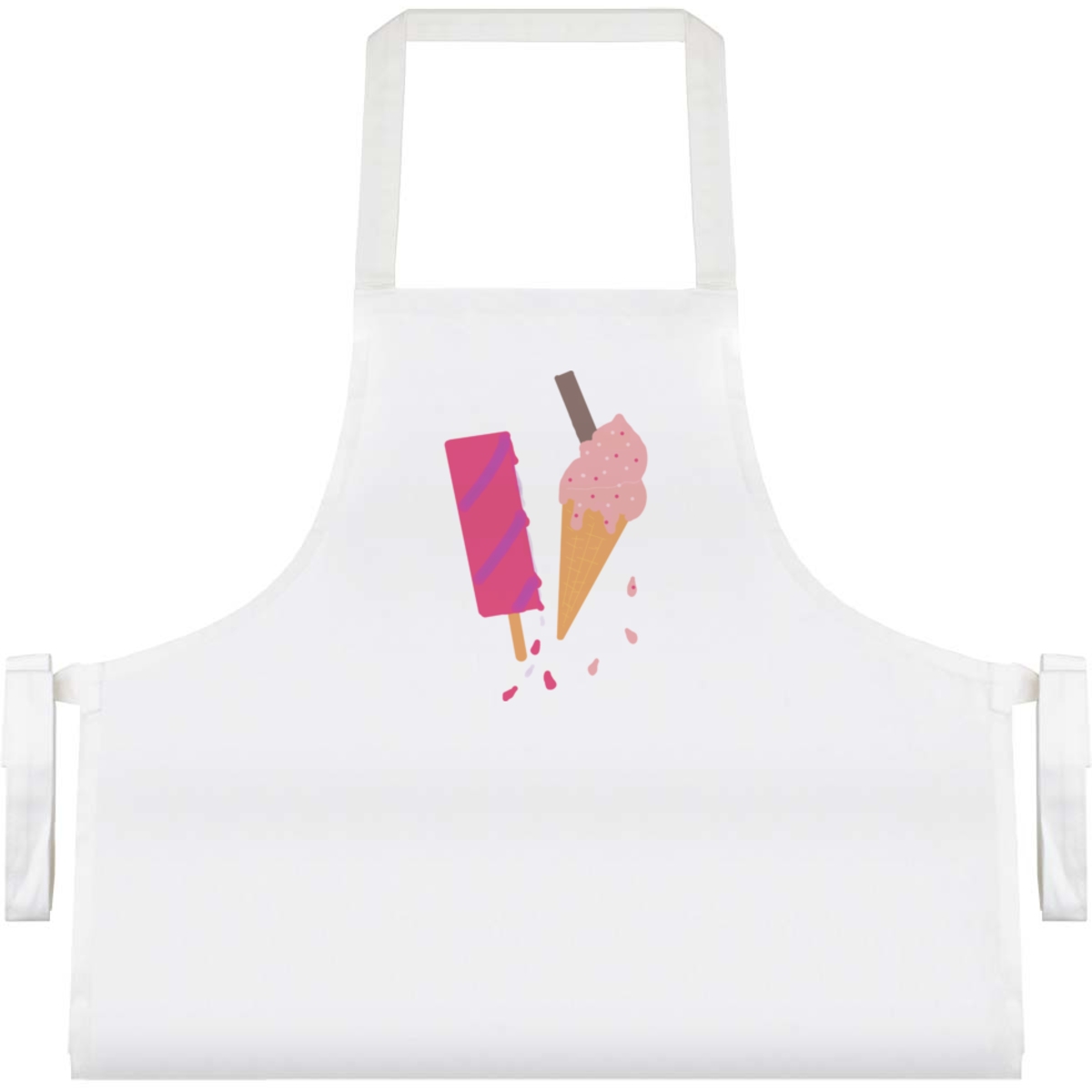 'Ice-cream And A Lolly' Unisex Cooking Apron (AP00077070)
